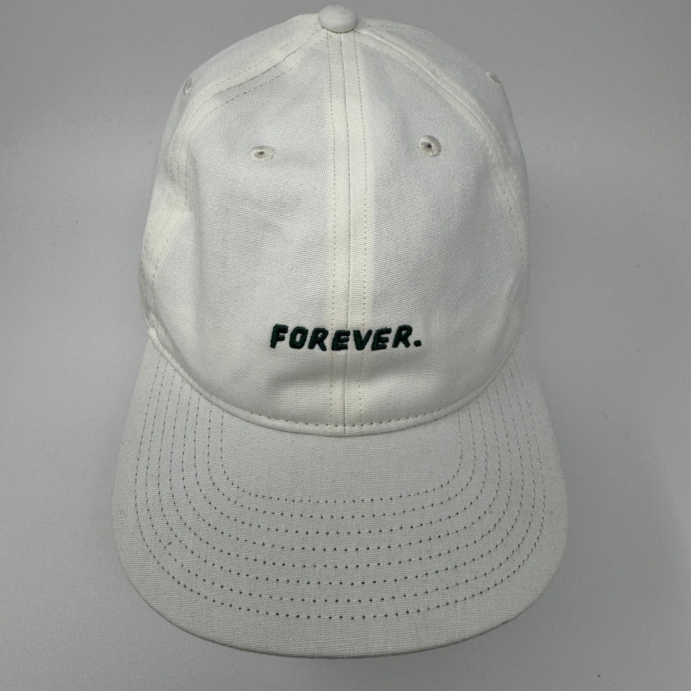 Rivian Forever Organic Cotton Hat White Adjustable Strapback Cap Electric